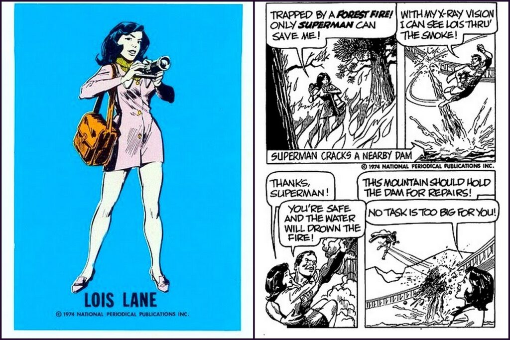Lois Lane - Superman
DC Comics 
Trading Card - Comic Strip