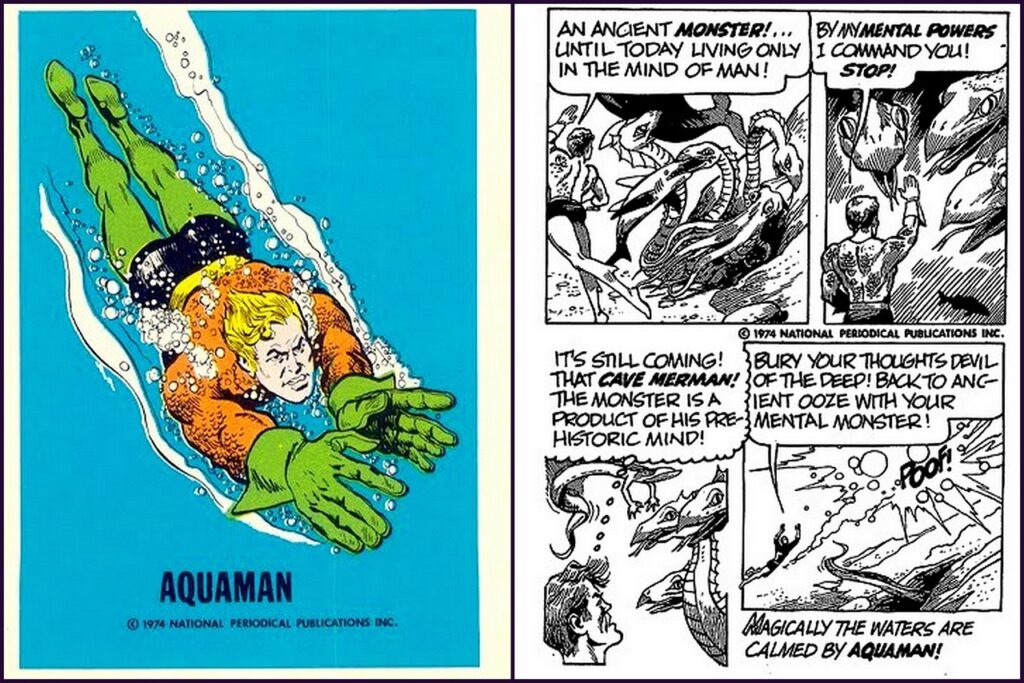 Aquaman - Justice League 
DC Comics
Trading Card - Comic Strip
