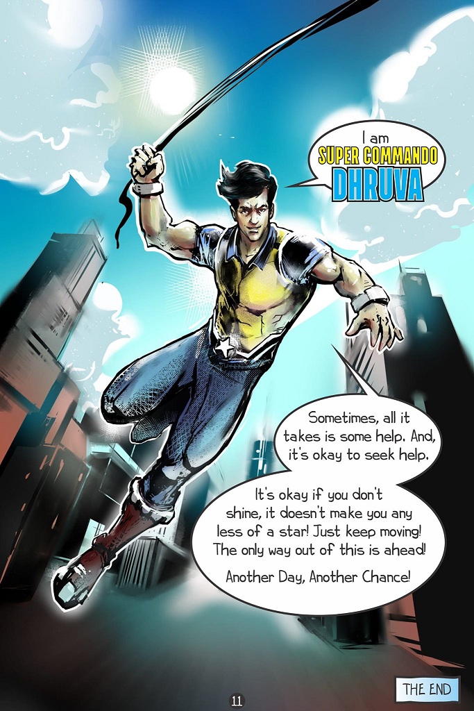 Raj Comics - Super Commando Dhruv - The Struggle With Depression