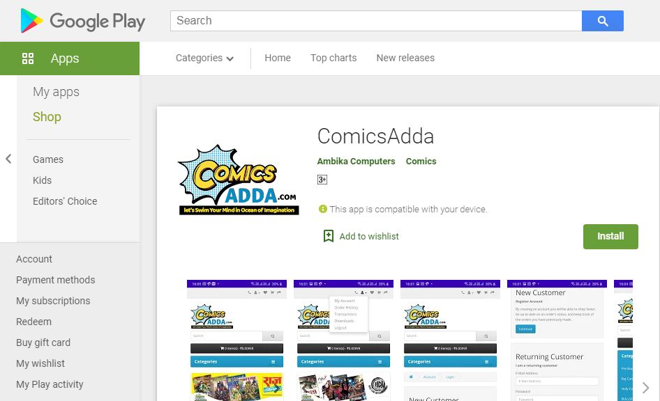 Comics Adda App - Google Play