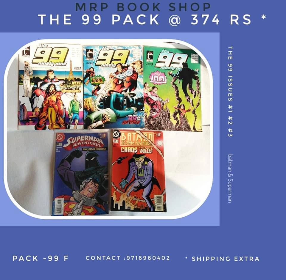 99 Comics Pack (3 Comics) + Superman + Batman Adventure Pack