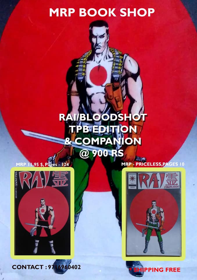 Valiant Comics Bloodshot Rai Pack 
