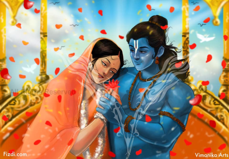 Vimanika Comics - Shri Ram And Sita - Artwork