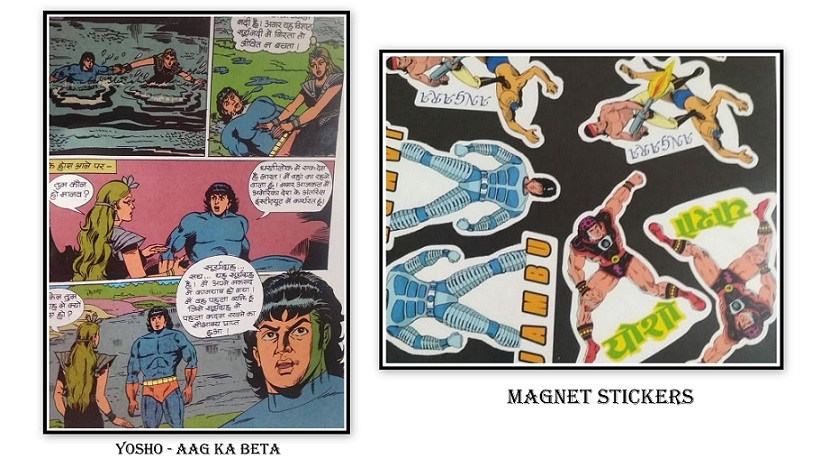 Comics India - Yosho Comics And Magnet Stickers
