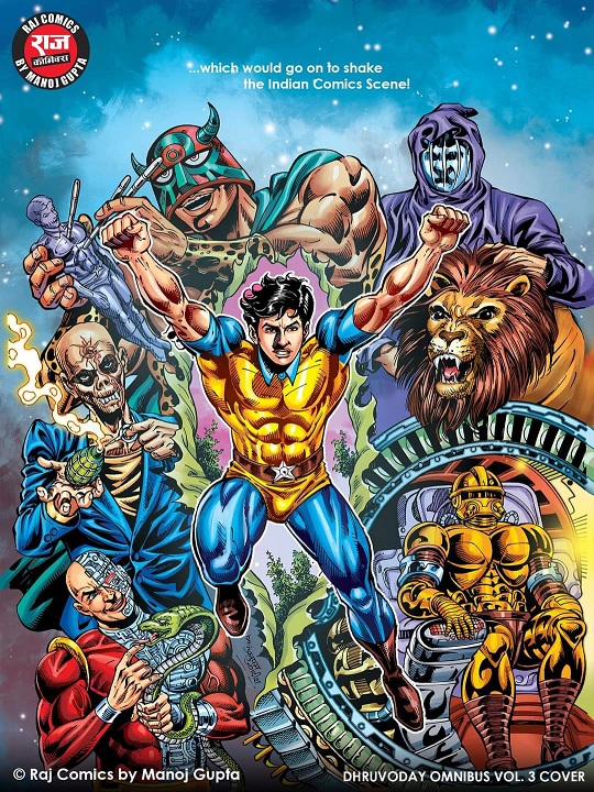  Super Commando Dhruva - Omnibus - Vol 3 - Raj Comics By Manoj Gupta 