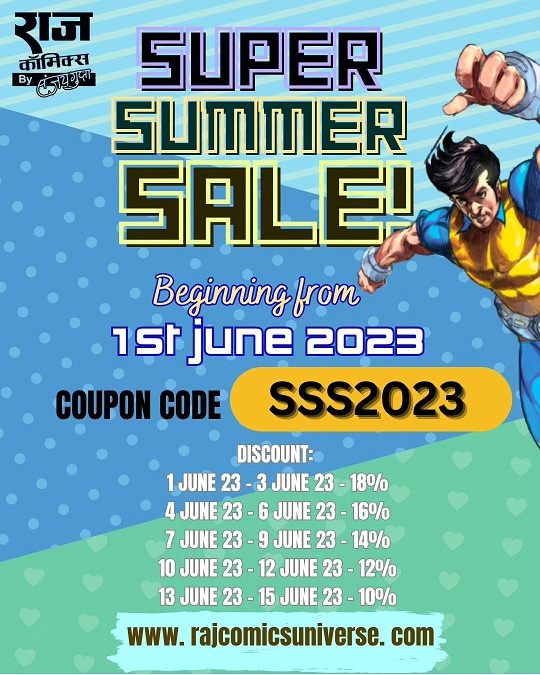 Super Summer Sale - Raj Comics By Sanjay Gupta