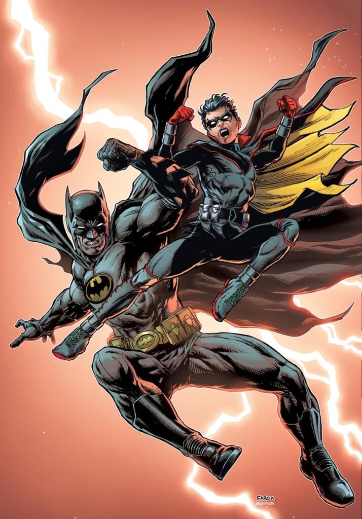 Batman (Bruce Wayne) vs Robin (Damian Wayne) by Jason Fabok & Brad Anderson