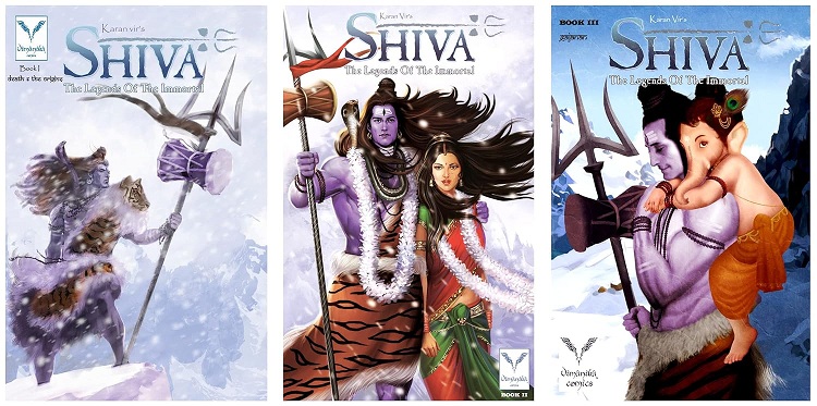 Vimanika Comics - SHIVA The Legends of the Immortal - Pack of 3 Comics