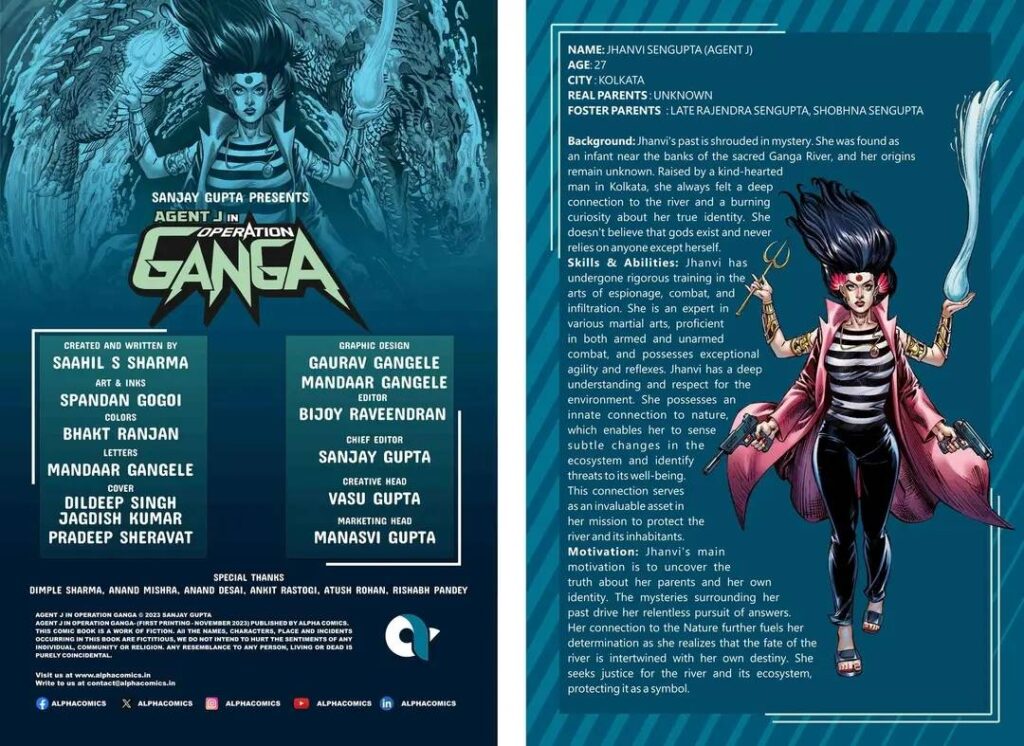 Alpha Comics - Operation Ganga - Credits