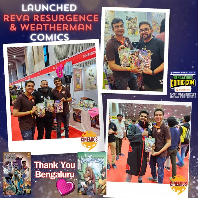 Cinemics Launched 'Reva - Resurgence' and 'Weatherman' Comics In Bangaluru Comic Con