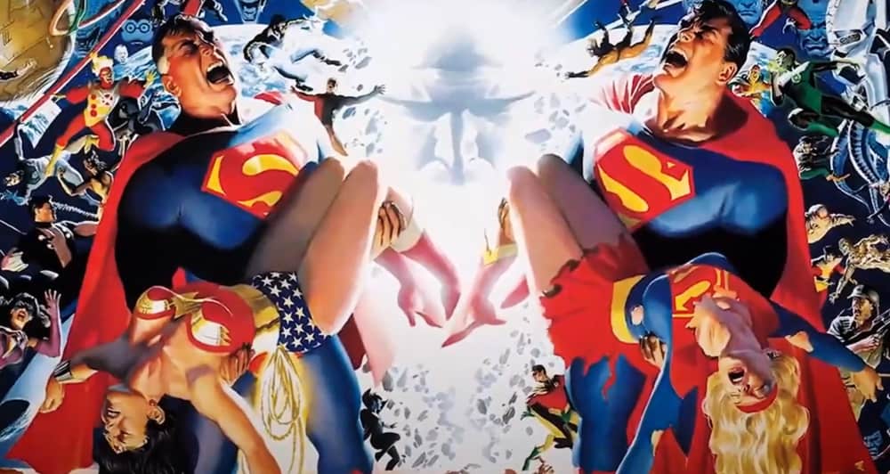 Justice League - Crisis on Infinite Earths - Part One - Comic Book Cover By Artist Alex Ross