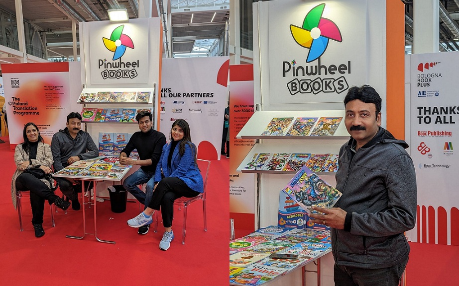 Pinwheel Books and Raj Comics by Manoj Gupta at Bologna Book Fair 2024
