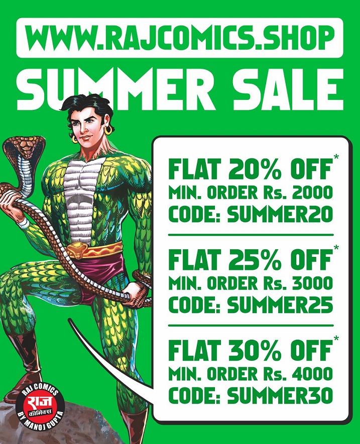 Raj Comics By Manoj Gupta Summer Sale