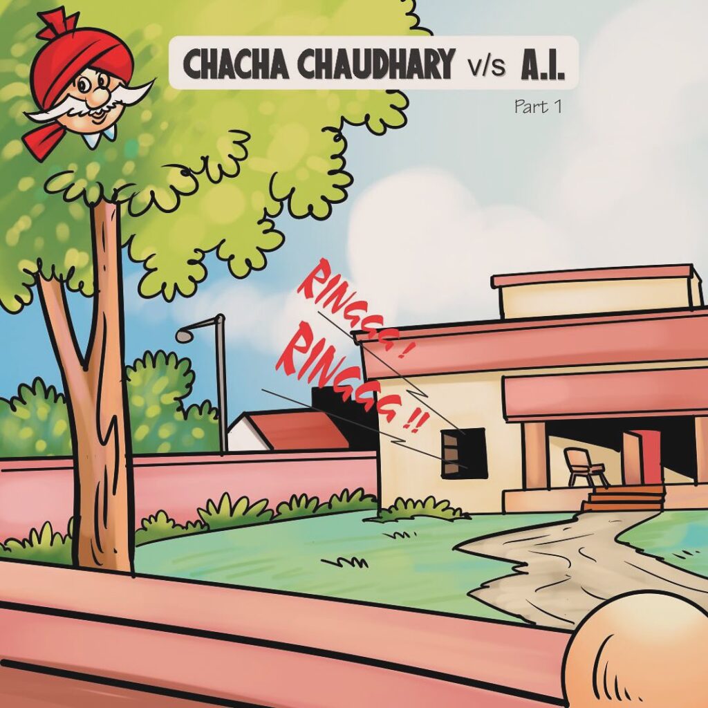Chacha Chaudhary vs AI - Comic Strip
