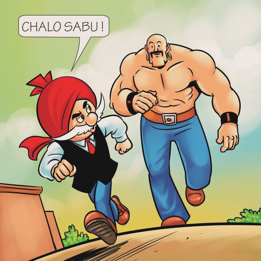 Chacha Chaudhary vs AI - Comic Strip