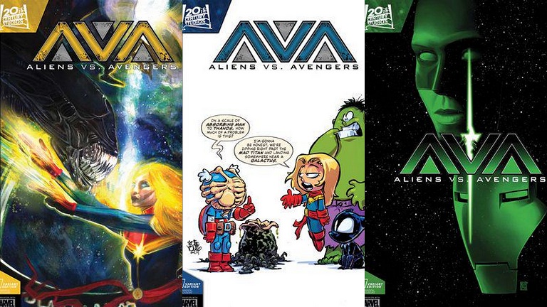 AVA - Aliens vs. Avengers - Marvel Comics - Variant Covers