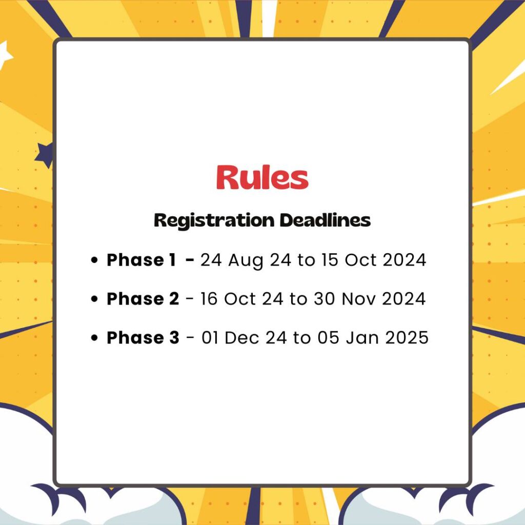 Comics Creator Championship - Indian Comics Association - Rules