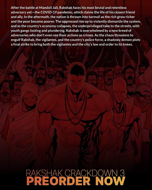 Rakshak - Crackdown Book 3 - Yali Dream Creations - Back Cover