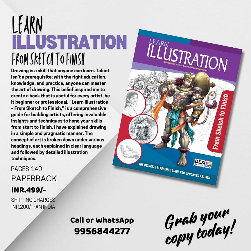 Learn Illustration From Scratch To Finish - Dilip Chaubey - Desi Creatives