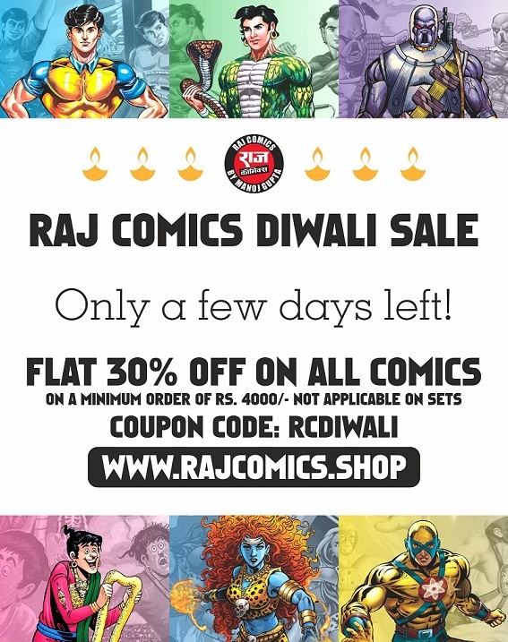 "Raj Comics By Manoj Gupta - Diwali Sale" 