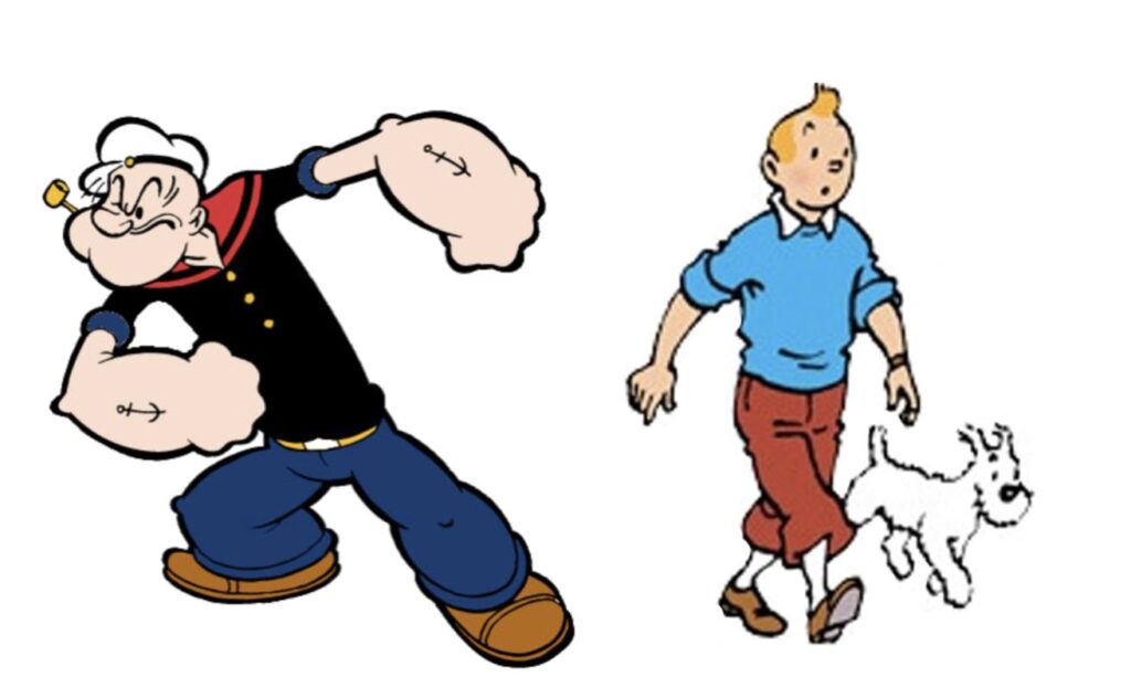 Popeye and Tintin