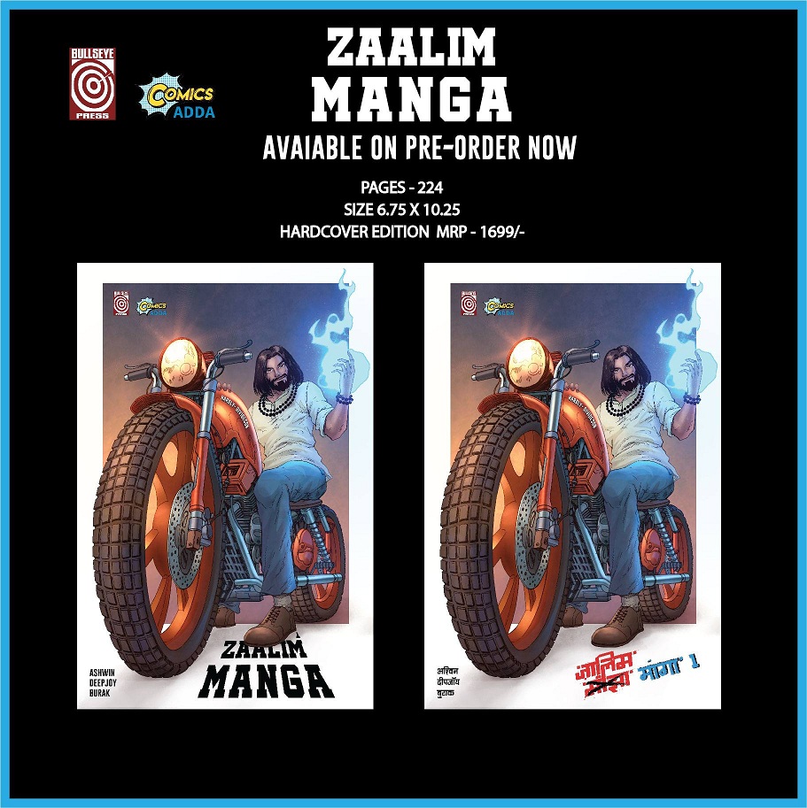  "Zaalim Manga - Bullseye Press - Comics Adda - Pre Order Hardcovers" 