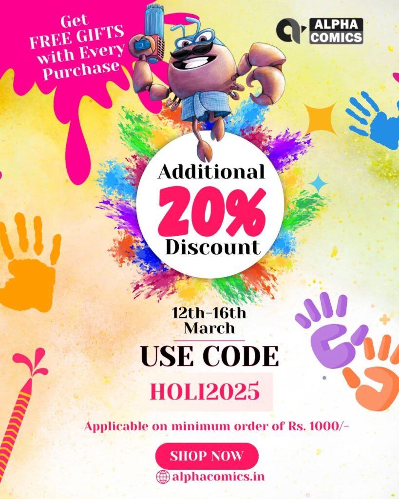 Alpha Comics Holi Discounts