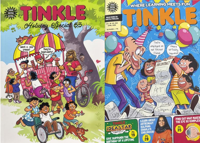 Tinkle April 2025 and Tinkle Holiday Special No.55