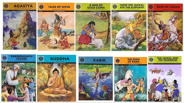 Amar Chitra Katha - Mixed Collection of 10 Books