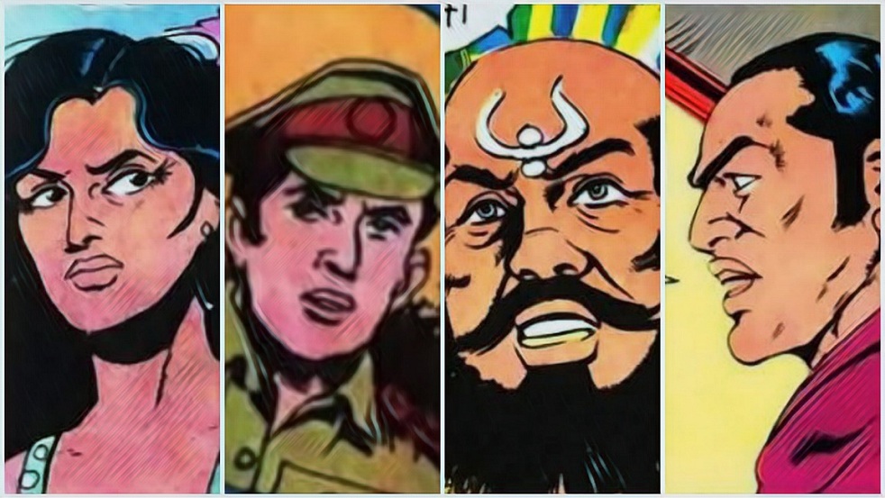 Ankh Se Tapka Khoon - Manoj Comics - Frames