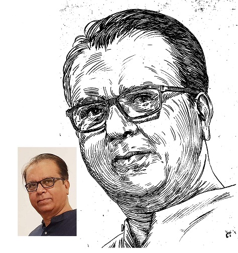 Vinod Bhatia - Art By Hussain Zamin Ji
