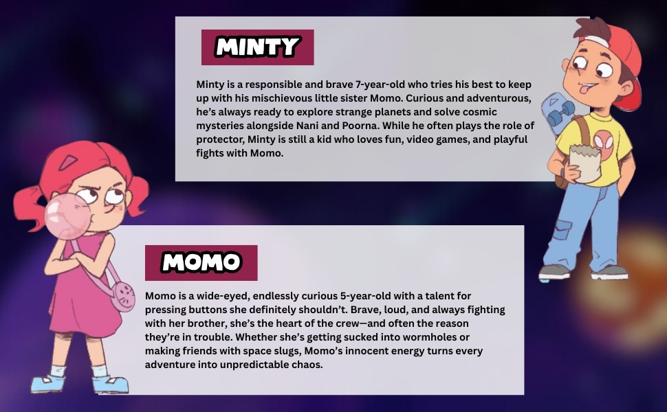 Alpha Comics - My Nani Is An Alien-The Bubblegum Pirates - Meet The Characters