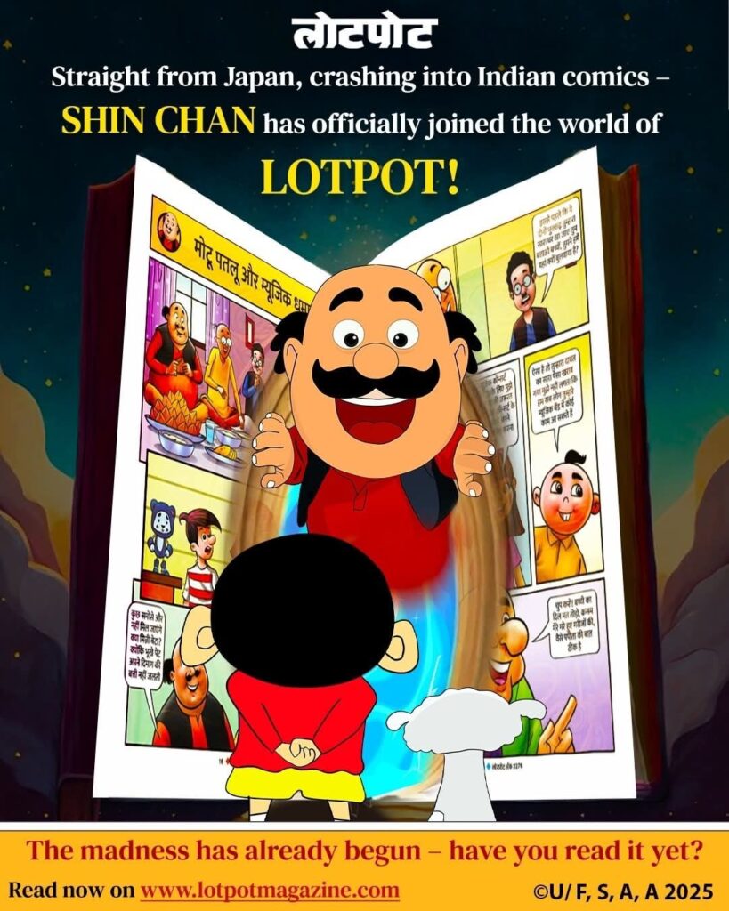 Japan To India - Shin Chan & Lotpot Join's Hand