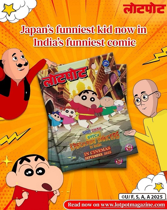 Lotpot and Shin Chan ties hand for Comic Strips