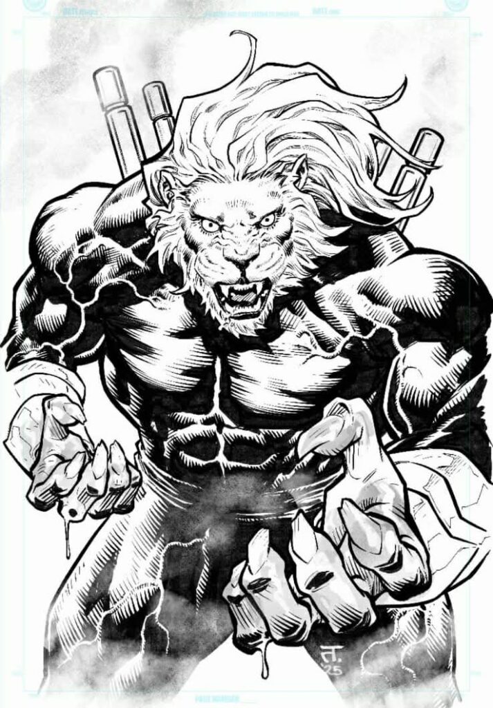 Narsingh Issue 1 - Alpha Comics - Black & White Art