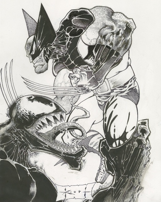 Wolverine And Venom By Sam Kieth 
