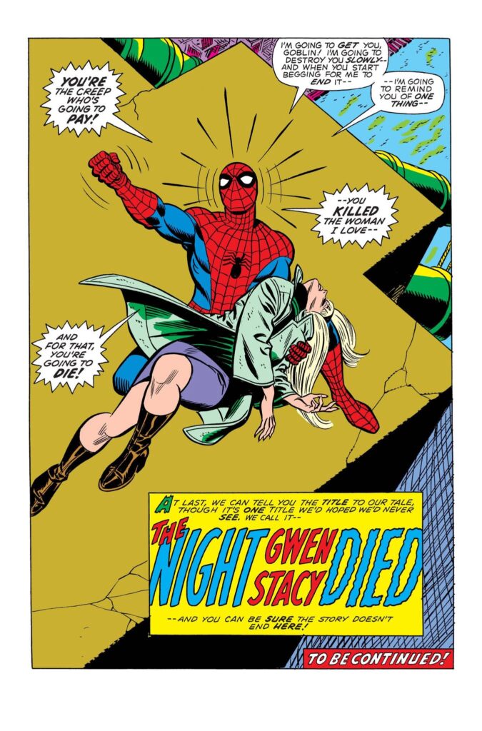The Night Gwen Stacy Died - Spider-Man - Marvel Comics