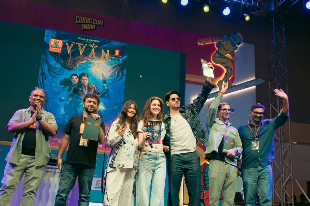 Sidharth Malhotra and Tamannaah Bhatia along with Ekta Kapoor and Arunabh Kumar, director Deepak Mishra and creators Alok Sharma and Saumin Patel