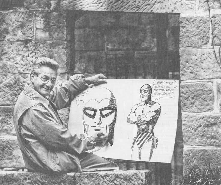 Sy Barry With His Phantom Artwork