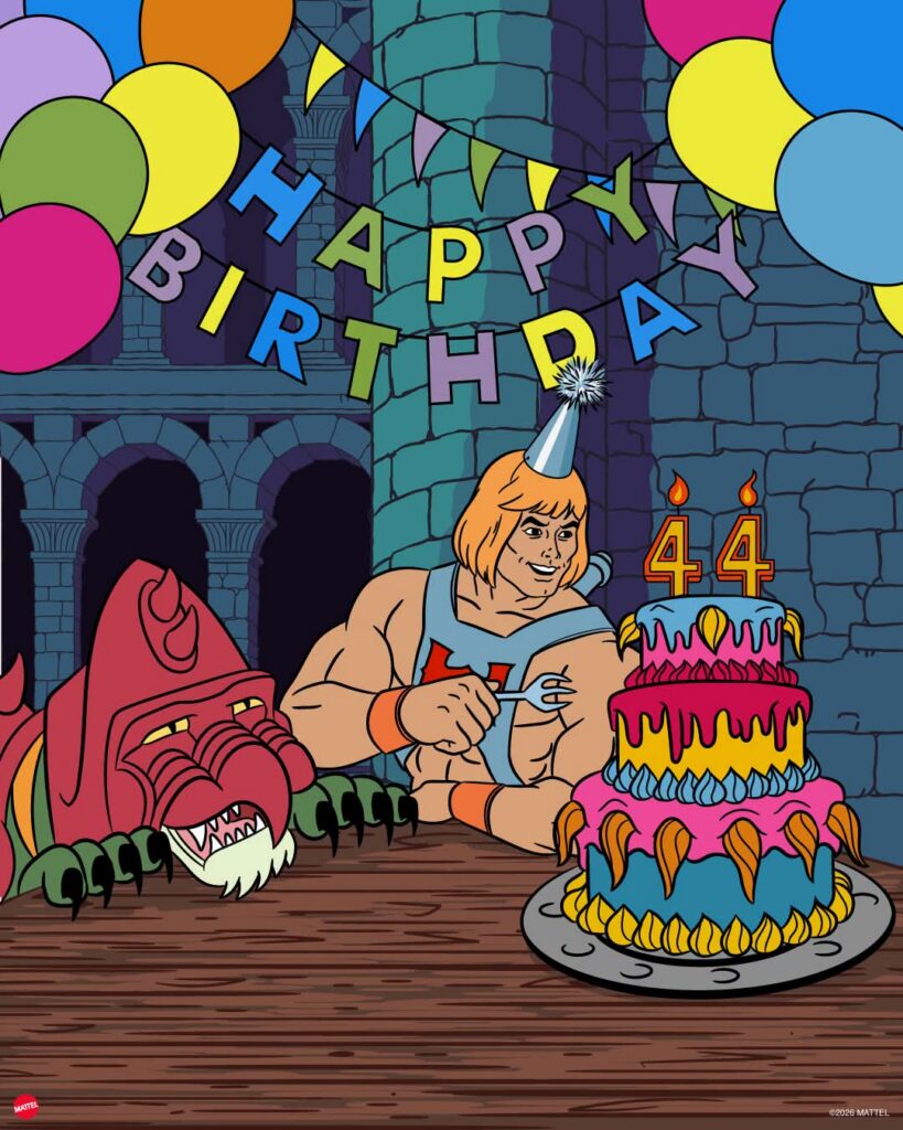 He-Man and Masters of the Universe 44th birthday nostalgia celebrating 1990s cartoon memories, Mattel action figures and Eternia