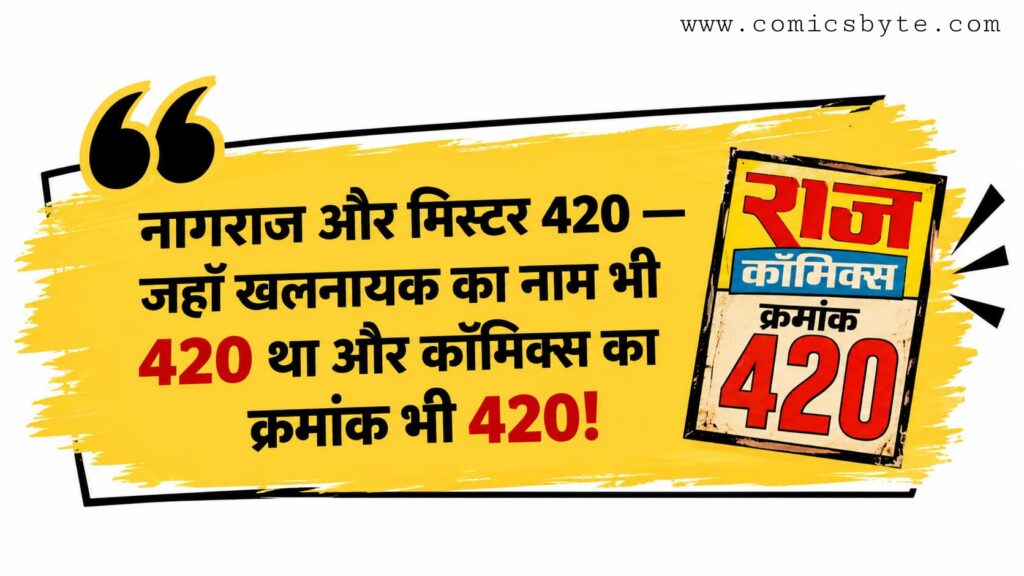 Nagraj Aur Mr. 420 Trivia - Comics Byte Facts